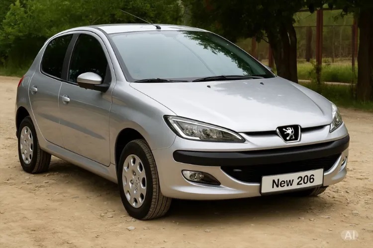 طراحی پژو 206 نسل جدید توسط هوش مصنوعی